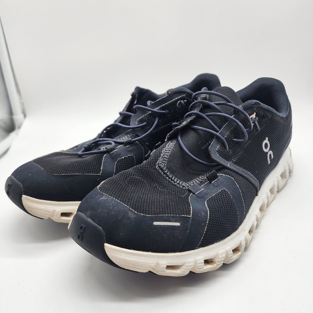 On Cloud‎ 5 Womens 10 Black White Running Shoes Sneakers 3WF10060299